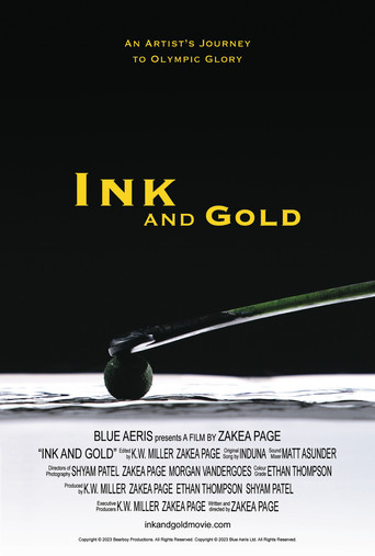 Постер фильма «Ink and Gold: An Artist's Journey to Olympic Glory»